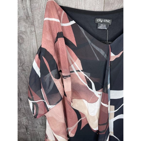 City Chic Plus Size Asymmetrical Tank Top Sahara - Picture 5 of 5